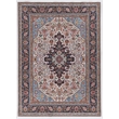 Laysan Home Traditional Woven Polyester 5'x7' Rectangle Rug in Ivory and Blue