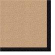 Laysan Home Transitional Machine Tufted Wool 5'x8' Rug in Sisal / Black Leather