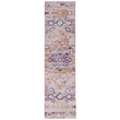 Laysan Home Transitional Washable Polyester 2'x8' Rectangle Rug in Ivory / Gold