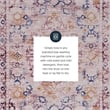 Laysan Home Transitional Washable Polyester 3'x5' Rectangle Rug in Ivory / Gold