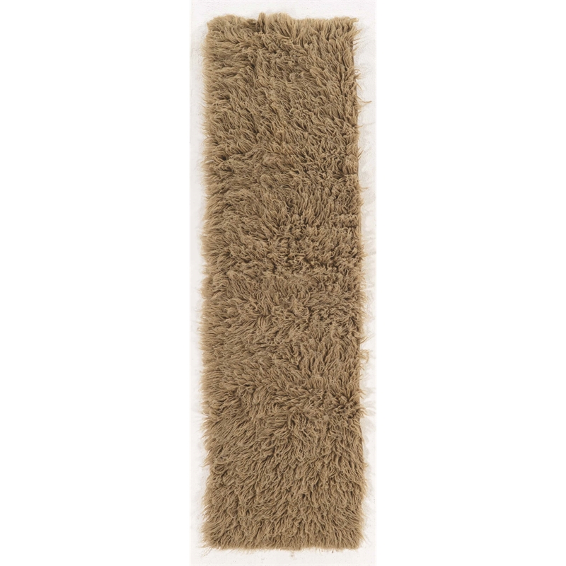 Laysan Home Transitional Flokati Hand Woven Wool 2'4