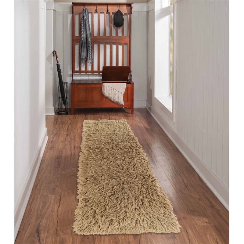 Laysan Home Transitional Flokati Hand Woven Wool 2'4