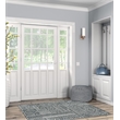 Laysan Home Transitional Washable Polyester 3'x5' Rectangle Rug in Ivory / Black