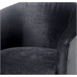 Comfort Pointe Elizabeth Charcoal Gray Microfiber Swivel Accent Chair