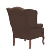 Comfort Pointe Erin Brown Fabric Traditional Wing Back Accent Chair