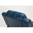 Comfort Pointe Clifton Navy Blue Faux Leather Glider Rocker Recliner