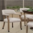 Comfort Pointe Millstone Beige Sand Fabric Upholstered Caster Game Chair