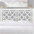 Comfort Pointe Thomas Chippendale White Wood Headboard - King