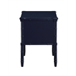 Comfort Pointe Ellison Midnight Blue Wood 2-Drawer Coastal Style Nightstand