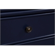 Comfort Pointe Ellison Midnight Blue Wood 2-Drawer Coastal Style Nightstand