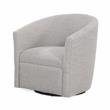 Comfort Pointe Lynton Sea Oat Beige Polyester Fabric Swivel Accent Chair