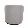 Comfort Pointe Lynton Sea Oat Beige Polyester Fabric Swivel Accent Chair