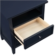 Comfort Pointe Walker Midnight Blue Wood 2-drawer Nightstand