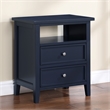 Comfort Pointe Walker Midnight Blue Wood 2-drawer Nightstand