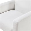 Comfort Pointe Cumulus White Boucle Fabric Modern Style Arm Chair