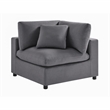 Comfort Pointe Casella Modular Charcoal Fabric 6-Piece Nest Sectional