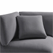 Comfort Pointe Casella Modular Charcoal Fabric 6-Piece Nest Sectional