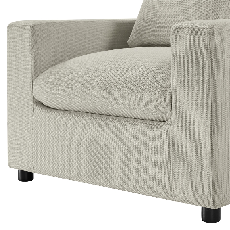 Comfort Pointe Casella Modern Beige Poyester Fabric Arm Chair
