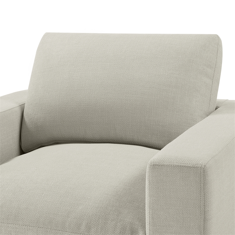 Comfort Pointe Casella Modern Beige Poyester Fabric Arm Chair