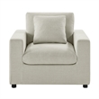 Comfort Pointe Casella Modern Beige Poyester Fabric Arm Chair