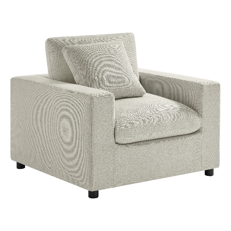 Comfort Pointe Casella Modern Beige Poyester Fabric Arm Chair
