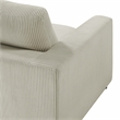 Comfort Pointe Casella Modular Beige Corduroy Fabric 6-Piece Sectional