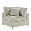 Comfort Pointe Casella Modular Beige Corduroy Fabric 6-Piece Sectional