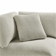Comfort Pointe Casella Modular Beige Corduroy Fabric 6-Piece Sectional