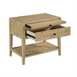 Comfort Pointe Shoreham 1-drawer Natural Finish Wood Nightstand