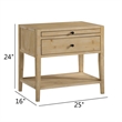 Comfort Pointe Shoreham 1-drawer Natural Finish Wood Nightstand