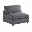 Comfort Pointe Casella Modular Charcoal Corduroy Fabric 6-Piece Sectional