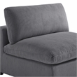 Comfort Pointe Casella Modular Charcoal Corduroy Fabric 6-Piece Sectional