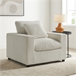 Comfort Pointe Casella Modern Beige Corduroy Fabric Arm Chair