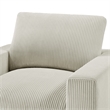 Comfort Pointe Casella Modern Beige Corduroy Fabric Arm Chair