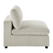 Comfort Pointe Casella Beige Corduroy Fabric Armless Slipper Accent Chair