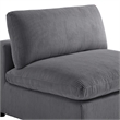 Comfort Pointe Casella Modular Charcoal Corduroy Fabric 5-Piece Sectional