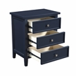 Comfort Pointe Lennon 3-drawer Midnight Blue Wood Nightstand