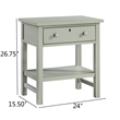 Comfort Pointe Franklen 1-drawer Antique Gray Wood Storage Nightstand