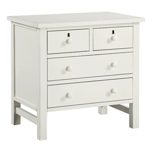 Comfort Pointe Greenwich 4-drawer Antique White Wood Storage Nightstand