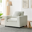 Comfort Pointe Casella Modern Armchair in Ivory Performance Fabric