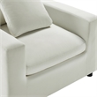 Comfort Pointe Casella Modern Armchair in Ivory Performance Fabric