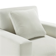 Comfort Pointe Casella Modern Armchair in Ivory Performance Fabric
