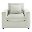 Comfort Pointe Casella Modern Armchair in Ivory Performance Fabric