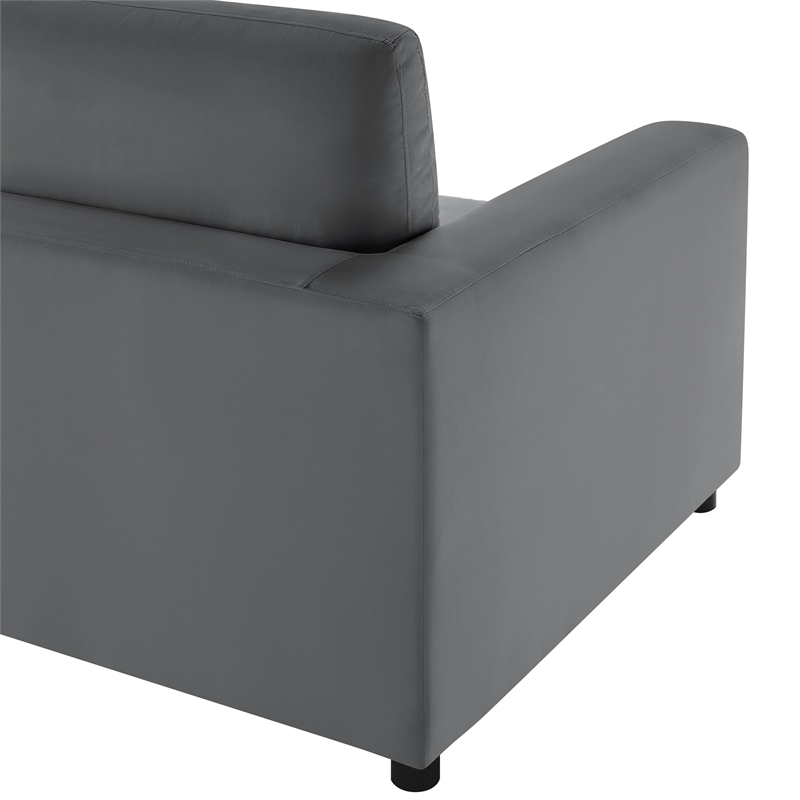Comfort Pointe Casella Corner Wedge Chair in Charcoal Performance Fabric