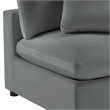 Comfort Pointe Casella Corner Wedge Chair in Charcoal Performance Fabric