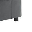 Comfort Pointe Casella Modular 5-Piece Sectional in Charcoal Performance Fabric