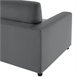 Comfort Pointe Casella Modular 5-Piece Sectional in Charcoal Performance Fabric