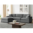 Comfort Pointe Casella Modular 4-PC XL Sectional in Charcoal Performance Fabric