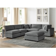 Comfort Pointe Casella Modular 6-Piece Nest in Charcoal Performance Fabric
