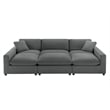 Comfort Pointe Casella Modular 6-Piece Nest in Charcoal Performance Fabric